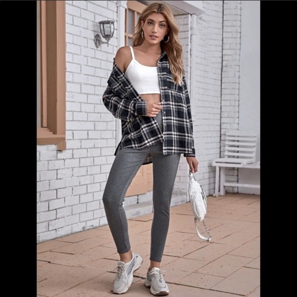 Plaid Boyfriend Shirt, S,M - Picture 8 of 8